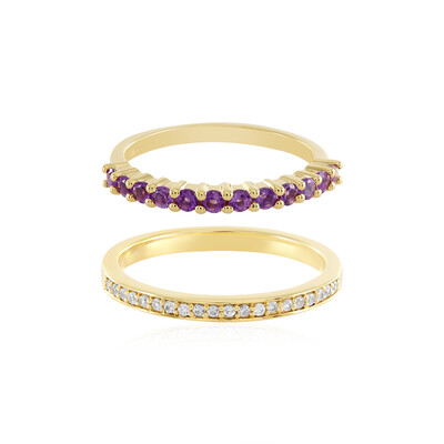 Anillo en plata con Amatista