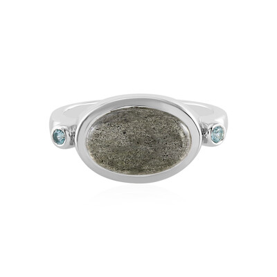 Anillo en plata con Labradorita azul de Maniry (KM by Juwelo)
