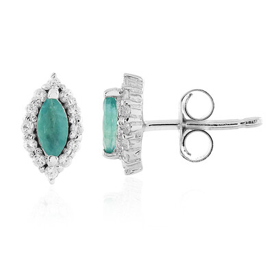 Pendientes en plata con Grandidierita