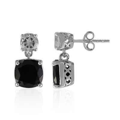 Pendientes en plata con Espinela negra