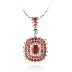 Collar en plata con Granate de Mozambique (Dallas Prince Designs)