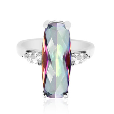 Anillo en plata con Cuarzo místico