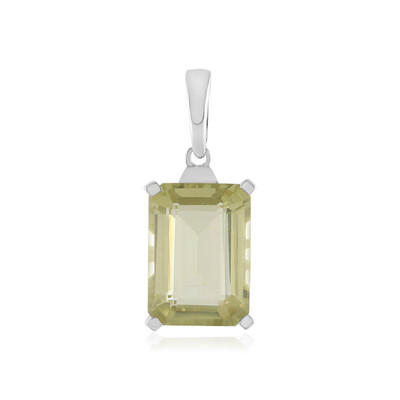 Colgante en plata con Quarzo limón