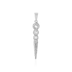 Colgante en plata con Cuarzo blanco
