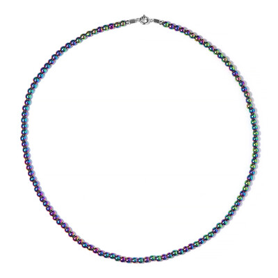 Collar en plata con Hematita mística