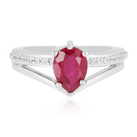 Anillo en plata con Rubí de Madagascar