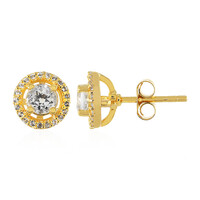 Pendientes en plata con Topacio blanco