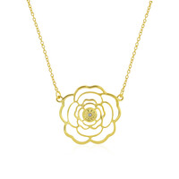 Collar en plata con Diamante PK (J)