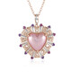 Collar en plata con Perla rosa Mabe (Gems en Vogue)