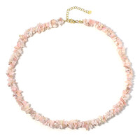 Collar en plata con Ópalo rosa