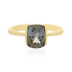 Anillo en oro con Tanzanita sin calentar