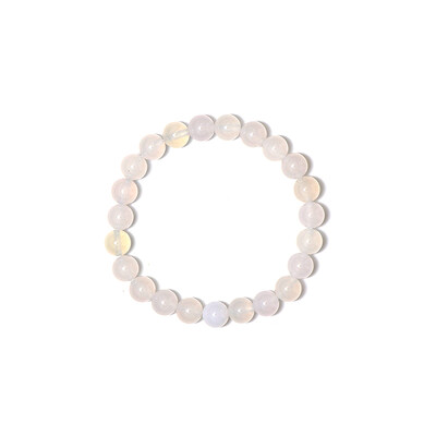 Brazalete con Ágata blanca