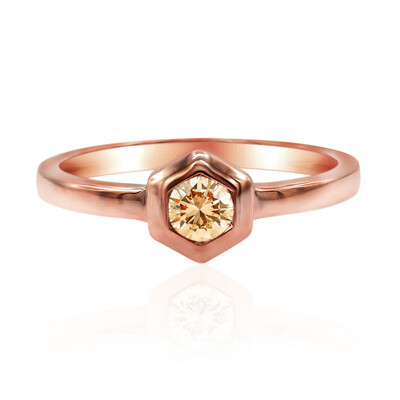 Anillo en oro con Diamante rosa de Francia de Argyle SI1 (Annette)