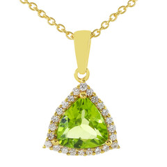Collar en plata con Peridoto
