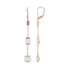 Pendientes en plata con Amatista Rosa de Francia (KM by Juwelo)