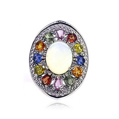 Anillo en plata con Ópalo de Welo