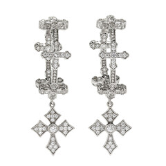 Pendientes en plata con Zircón (Dallas Prince Designs)