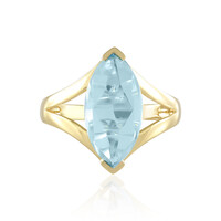 Anillo en plata con Topacio azul cielo (KM by Juwelo)
