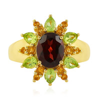 Anillo en plata con Rodolita frambuesa