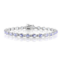 Brazalete en plata con Tanzanita