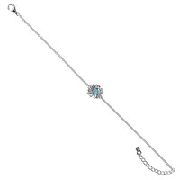 Brazalete en plata con Turquesa
