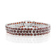 Brazalete en plata con Granate de Mozambique