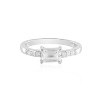 Anillo en plata con Topacio blanco