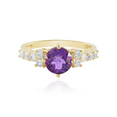 Anillo en plata con Amatista de Marruecos