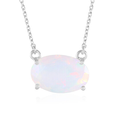 Collar en plata con Ópalo Welo AAA (de Melo)