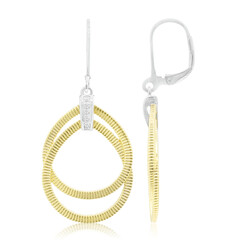 Pendientes en plata con Diamante I1 (G)