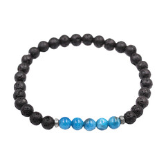 Brazalete en plata con Apatita azul