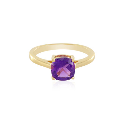Anillo en plata con Amatista de Zambia