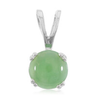 Colgante en plata con Crisoprasa imperial