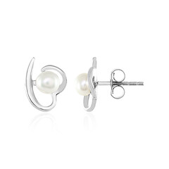 Pendientes en plata con Perla Freshwater