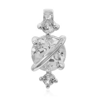 Colgante en plata con Topacio blanco