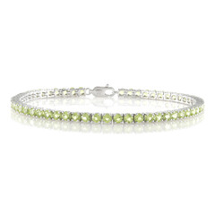 Brazalete en plata con Peridoto