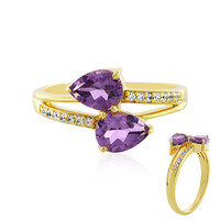 Anillo en plata con Cuarzo azur