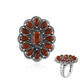 Anillo en plata con Ónix rojo (Desert Chic)