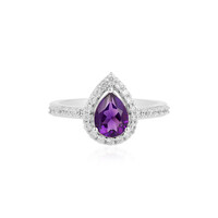 Anillo en plata con Amatista de Siberia