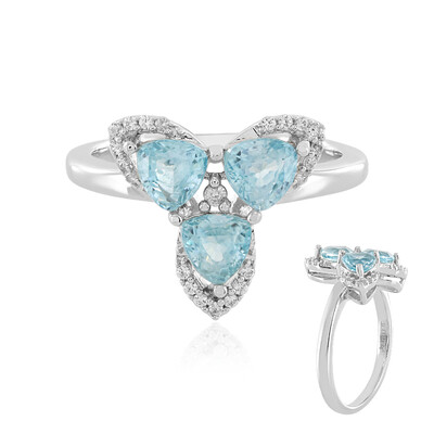 Anillo en plata con Zircón de Ratanak Kirí