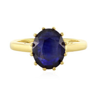 Anillo en plata con Zafiro azul de Madagascar