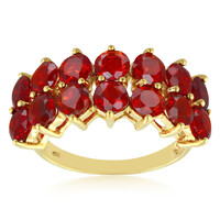 Anillo en oro con Ópalo de fuego de Salamanca