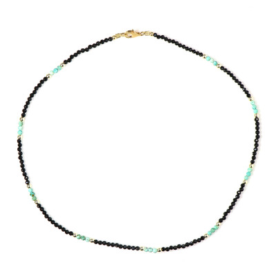 Collar en plata con Espinela negra