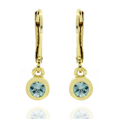Pendientes en plata con Zircón de Ratanak Kirí