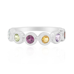 Anillo en plata con Topacio azul cielo