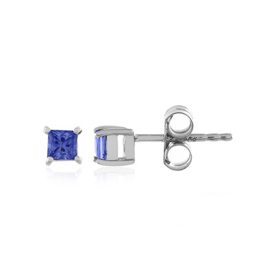 Pendientes en plata con Zafiro azul