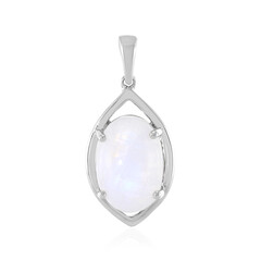 Colgante en plata con Piedra de Luna arcoíris