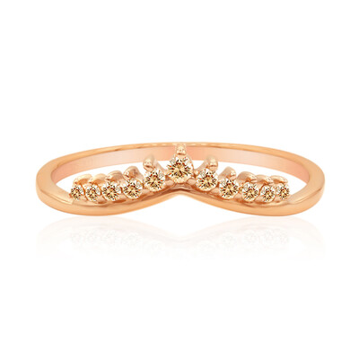 Anillo en oro con Diamante rosa de Francia de Argyle SI1 (Annette)