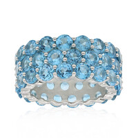 Anillo en plata con Topacio de Marambaia