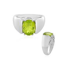Anillo en plata con Peridoto de Arizona